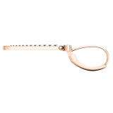 0.32 Carat (Ctw) 14K Rose Gold Round Cut White Diamond Ladies Line Drop Earrings
