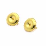 10K Yellow Gold Screw Back Earring Backings Only
