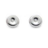 18K White Gold Screw Back Earring Backings Only