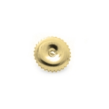 Yellow Plated Sterling Silver Screw Back Earring Backing Only (Diameter 4.65mm)