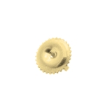 Yellow Plated Sterling Silver Screw Back Earring Backing Only (Diameter 4.65mm)