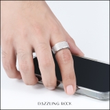 0.55 Carat (Ctw) 10K White Gold Round White Diamond Men's Hip Hop Anniversary Wedding Band 1/2 CT