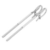 0.25 Carat (ctw) 10K White Gold Round Cut White Diamond Ladies Line Dangling Earrings 1/4 CT