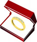 0.12 Carat (ctw) 14K Yellow Gold Princess & Round Diamond Ladies Anniversary Wedding Stackable Band