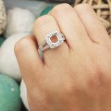 0.30 Carat (ctw) 14K White Gold Round White Diamond Bridal Semi Mount Engagement Ring 1/3 CT