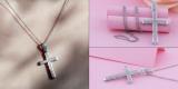 0.30 Carat (ctw) 14K White Gold Round White Diamond Men's Cross Pendant 1/3 CT (Chain Included)