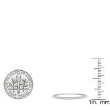 0.05 Carat (ctw) 10K White Gold Round Cut Diamond Ladies Milgrain Anniversary Wedding Band