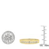 0.25 Carat (ctw) 10K Yellow Gold Round Diamond Men's Wedding Anniversary Band 1/4 CT