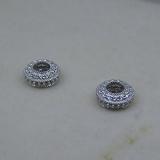 1.05 Carat (ctw) 10K White Gold Round Cut Cubic Zirconia Removable Jackets For Stud Earrings 1 CT