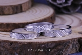 0.25 Carat (ctw) Sterling Silver Round Diamond Men's & Women's Engagement Ring Trio Set 1/4 CT