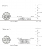 0.25 Carat (ctw) Sterling Silver Round Diamond Men's & Women's Engagement Ring Trio Set 1/4 CT