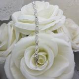 0.25 Carat (ctw) Sterling Silver Round White Diamond Ladies Infinity Tennis Link Bracelet 1/4 CT