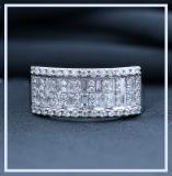 0.98 Carat (ctw) 10K White Gold Round & Baguette Cut Diamond Ladies Anniversary Wedding Band 1 CT