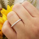 0.25 Carat (ctw) 10K Yellow Gold Round White Diamond Ladies Wedding Stackable Band 1/4 CT