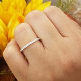 0.25 Carat (ctw) 10K Yellow Gold Round White Diamond Ladies Wedding Stackable Band 1/4 CT
