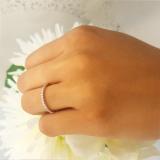0.25 Carat (ctw) 14K Rose Gold Round White Diamond Ladies Wedding Stackable Band 1/4 CT