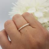 0.50 Carat (ctw) 14K Yellow Gold Round White Diamond Wedding Anniversary Stackable Band 1/2 CT