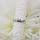 0.20 Carat (ctw) 10K White Gold Round Cut White Diamond Men's Anniversary Wedding Band 1/5 CT