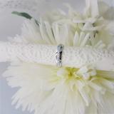 0.20 Carat (ctw) 10K White Gold Round Cut White Diamond Men's Anniversary Wedding Band 1/5 CT