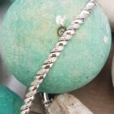 0.25 Carat (ctw) Sterling Silver Round White Diamond Ladies Rope Style Tennis Link Bracelet 1/4 CT