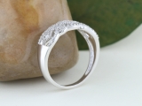 0.33 Carat (ctw) 10K White Gold Round Diamond Ladies Vintage Style Anniversary Wedding Band 1/3 CT