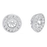 0.25 Carat (ctw) 10K White Gold Round Cut Diamond Removable Jackets For Stud Earrings 1/4 CT