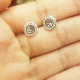 0.25 Carat (ctw) 10K White Gold Round Cut Diamond Removable Jackets For Stud Earrings 1/4 CT