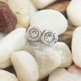 0.25 Carat (ctw) 10K White Gold Round Cut Diamond Removable Jackets For Stud Earrings 1/4 CT