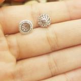 0.25 Carat (ctw) 10K White Gold Round Cut Diamond Removable Jackets For Stud Earrings 1/4 CT