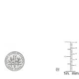 IGI CERTIFIED 0.37 Carat (ctw) 14K White Gold Round Diamond Ladies Solitaire Stud Earrings
