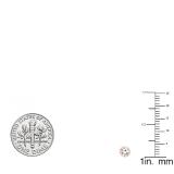 0.60 Carat (ctw) 14K Rose Gold Round Cubic Zirconia Ladies Solitaire Stud Earrings