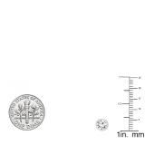 1.75 Carat (ctw) 14K White Gold Round Cubic Zirconia Ladies Solitaire Stud Earrings 1 3/4 CT
