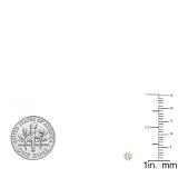 0.25 Carat (ctw) 14K Yellow Gold Round Cubic Zirconia Ladies Solitaire Stud Earrings 1/4 CT
