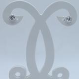 2.00 Carat (ctw) 14K White Gold Round Cubic Zirconia Ladies Solitaire Stud Earrings 2 CT