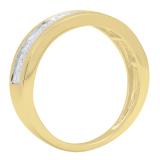0.65 Carat (ctw) 14K Yellow Gold Baguette Diamond Ladies Stackable Anniversary Wedding Band