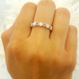 0.35 Carat (ctw) 14K White Gold Round White Diamond Ladies Stackable Wedding Band Ring 1/3 CT