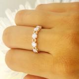 0.35 Carat (ctw) 14K White Gold Round White Diamond Ladies Stackable Wedding Band Ring 1/3 CT