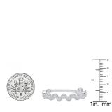 0.50 Carat (ctw) 10K White Gold Round Diamond Ladies Wedding Anniversary Stackable Band 1/2 CT