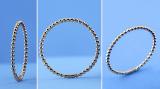 10K Yellow Gold Beaded Style Ladies Ball Chain Design Wedding Band