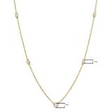0.30 Carat (ctw) 14K Yellow Gold Round White Diamond Ladies Necklace 1/3 CT