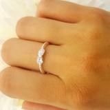 0.05 Carat (ctw) 14K White Gold Round Diamond Beaded Style Infinity Ladies Ball Design Wedding Band