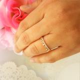 0.07 Carat (ctw) 18K Rose Gold Round Diamond Ladies Bridal Crown Anniversary Wedding Band