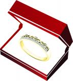 0.07 Carat (ctw) 18K Yellow Gold Round Diamond Ladies Bridal Crown Anniversary Wedding Band