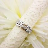 0.95 Carat (ctw) 10K White Gold Round White Diamond Men's Anniversary Wedding Band 1 CT