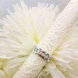 0.95 Carat (ctw) 10K White Gold Round White Diamond Men's Anniversary Wedding Band 1 CT