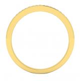 0.07 Carat (ctw) 10K Yellow Gold Round Diamond Ladies Anniversary Wedding Band Stackable Ring