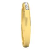 0.07 Carat (ctw) 10K Yellow Gold Round Diamond Ladies Anniversary Wedding Band Stackable Ring