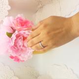 0.50 Carat (ctw) 14K White Gold Round & Baguette White Diamond Ladies Wedding Stackable Band 1/2 CT