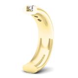1.05 Carat (ctw) 14K Yellow Gold Round White Diamond Men's Comfort Fit Wedding Band 1 CT