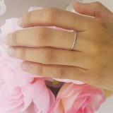 10K White Gold Ladies Bridal Rope Style Wedding Band Ring